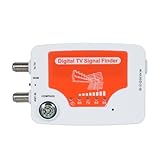 VISLONE Digitaler TV-Signaldetektor Mini Signaldetektor Digitale Antenne terrestrische TV-Antenne Signalleistungsmessgerät Empfänger Leistungsmessgerät