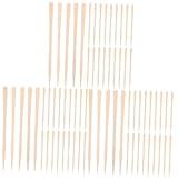 3 Sätze Holz Wachsstäbchen Für Haarentfernung Glatte Und Sichere Applikatoren Für Körper Und Nasenhaare Effiziente Wachs Wands Für Sanfte Enthaarung Zu Hause 100 Stück * 3