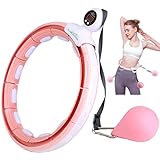 LEAFIA Smart Fitness Reifen, Ruhig Hula Hoop Gewichtsverlust, mit Smarten Zähler, magnetische Scheibe, und 16 Abnehmbarer Einstellbar Breit Bewegliche Reifens, für Kinder Erwachsene Anfänger