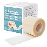 Hydrocolloid Roll, 5cm X 5 M Notfall Hautverband Medical Grade Hydrocolloid Roll, Hydrocolloidroll For Wound Care,Zuschneidbar, Extra Große Hydrokolloid-Verbandrollen,Mullbinde Für Wunden Wasserfest