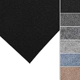 Floordirekt Nadelfilz Superflex | Innenraumverkleidung | Ideal für Restauration & Instandhaltung | hochwertig & flexibel | Nadelfilz | Individuell zuschneidbar (Schwarz, 200 x 100 cm)