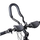 -Lenker - Ruhegriff für lange Fahrten | Strömungsgünstige Leistung mit einfacher Montage und -Armauflagen für Ausdauer, Zeitfahren und ausgedehnte Radtouren, 37cm