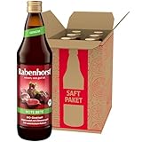 RABENHORST Rote Bete BIO 6er Pack (6 x 700 ml) - Hochwertiger Rote-Bete-Saft aus 100 % Direktsaft mit Zitronensaft abgerundet