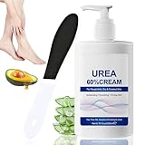 60% Urea Cream Fußcreme für rissige Fersen und trockene Haut, Maximale Stärke für Hand ＆ Fuß Körperpflege, Hornhautentferner Fußcreme foot care