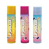 Lip Smacker, Back to School Collection, Pencil Box Lip Balm Trio, 3-teiliges Lippenbalsam-Set für Kinder, Geschenkset zum Schulbeginn in Bleistiftform, Lippenpflege in Leckeren Geschmacksrichtungen