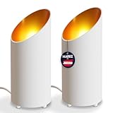 charlique® LED Uplight Spot (2 Stück) weiss, 6W, Bodenstrahler, LED Bodenlampe für indirekte Beleuchtung im Wohnzimmer, Standleuchte inklusive GU10 Lampe 230V, warmweißes Licht mit 2700 Kelvin