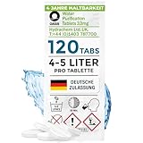 Wicked Chili Wasseraufbereitung Trinkwasser (120 Tabletten) Wasserentkeimung & Trinkwasseraufbereitung je 4-5 Liter, Notfall Reise Ausrüstung, Tabletten für Blackout, Notfallrucksack, Reiseapotheke