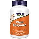 Now Foods, Plant Enzymes (Pflanzliche Enzyme), 120 vegane Kapseln, Laborgeprüft, Pflanzlich, Glutenfrei, Sojafrei, Vegetarisch