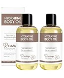 ALONK 2 Flaschen Hagebuttenöl Bio Kaltgepresst 200ML, Rosehip Oil 100% Rein Natürlich, Rosenöl Bio Vegan Hexanfreies, Hagebuttenkernöl für Gesicht, Körper Haut Haare Nägel