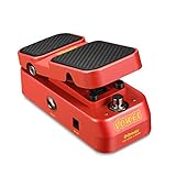 Donner Gitarre Wah Pedal, 2 in 1 Wah Volume Pedal, Mini-Vintage-Elektrogitarren-Effektpedal mit aktivem Wah-Wah-Lautstärkeregler, Leichtes Gitarrenpedal