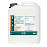 INOX® - Effektiver Pool Booster 10L | Algenvernichter | Flüssiges Algizid für Pool | Desinfizierendes Reinigungsmittel gegen Algen | Hochwirksames