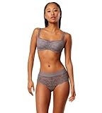 Triumph Damen Body Make-Up Illusion Lace Balconette Bra, Pigeon Grey, 75B