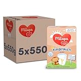 Milupa Milumil Kindermilch 1+, ab 1 Jahr, 5x550g Pulver | Für Kleinkinder in der Wachstumsphase – begleitet die natürliche Entwicklung