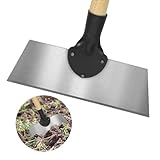 HONMOK 25cm Multifunktionale Outdoor Garten Reinigungsschaufel, Flache Gartenschaufel, Unkraut-Pflanzschaufel, Garten-reinigungsschaufel zum Unkraut, Jäten für Garten Haus Bauernhof(Ohne Griff)