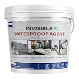 2000g Transparenter Wasserdichter Beschichtungsmittel,Klarer Wasserdichter Dichtungsmittel,Unsichtbarer Wasserdichter Agent Auslaufsichere Abdichtung für Dach, Badezimmer, Innen und Außenbeschichtung