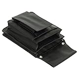 Profi Tablet-Kellnertasche passend für iPad mini bis 8 Zoll & Kellnerbörse mit oder ohne Gürtel Rindsleder Schwarz - Kellnertasche ohne Gürtel