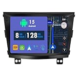 RoverOne 8G+128G CarPlay Stereo für SsangYong Tivolan Tivoli 2014-2017 mit Android Auto Radio GPS Navi Bluetooth RDS WiFi Touchscreen Head Unit Multimedia Player
