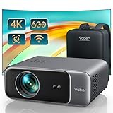 【Autofokus/Trapezkorrektur】 Beamer, Full HD 1080P WiFi6 Bluetooth Beamer 4K Unterstützt, YABER Pro V9 500 ANSI Lumens 300' Display LED Heimkino Video Beamer, kompatibel mit Smartphone/TV Stick/PS5