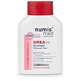 numis med Duschgel mit 5% Urea - Hautberuhigendes Duschgel für extrem trockene, zu Juckreiz neigende Haut - vegane Hautpflege ohne Silikone, Parabene & Mineralöl - Showergel (1x 200 ml)