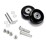 Kofferrollen Ersatzrollen,Koffer Rollen Ersatz,Ersatz Rollen für Koffer Ersatzrollen,Gummi Koffer Rollen Ersatz Universal Kugellager mit Ersatzteile Reparatur Set für Gepäck Koffer Trolleys Ersatzrad