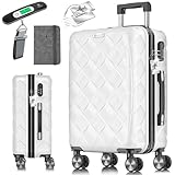 KESSER® Reisekoffer 84L Koffer ABS Hartschalenkoffer mit Zahlenschloss, Kofferwaage & Reisebrieftasche 360° Rollen | Rollkoffer für Business & Reise Trolley mit Teleskopstange & Tragegriff Snow White