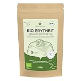 Bio Erythrit in Kristallen 100g, Erythritol Bio, Natürlicher Süßstoff, Zuckerersatz, Keto- und Paleo-freundlich, Kalorienarme Zucker-Alternative, Frei von Zusatzstoffen, Gluten und Laktose, Vegan