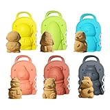 Schneeform, Set mit 6 lustigen Ausstechformen und Winterspielzeug für Kinder, für Spiele im Freien im Winter und Aktivitäten im Garten oder am Strand, inkl