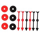 ZUNOXAZ 6 Stück Teiliges Kunststoff Pfeilzeiger Rotierend DIY Zubehör für Brettspiele und Lernspiele Langlebig Kompakt Geeignet für Partys Bildung und Familienaktivitäten