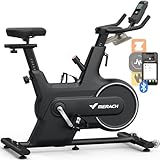 MERACH Indoor Cycling Bike, Heimtrainer für Zuhause mit magnetischem Widerstand, Bluetooth-Ergometer mit Bluetooth-Verbindung, Komfort-Sitzkissen, 127KG Belastbar