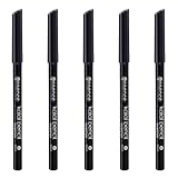 essence kajal pencil, Kajalstift, Nr. 01, Schwarz, langanhaltend, definierend, vegan, ohne Mikroplastikpartikel, Nanopartikel frei, ohne Parfüm, 5er Pack (5x1g)