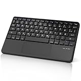 Bluetooth Touchpad Tastatur Leicht und schlank für iOS iPad 11. A16/10. 10.9', iPad Pro/Air/mini, Mac, Android Tablet Samsung Galaxy, Xiaomi Pad, Huawei, Honor, Lenovo, Schwarz