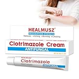 Antimykotische Creme 30 g, antimykotische Hautcreme zur Linderung von Juckreiz im Leistenbereich, Ringelflechte, Fußpilz und juckender Haut