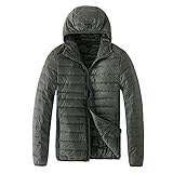 Steppjacke Herren Winter - Herren-Jacken Bequeme Kapuzenjacke Softshelljacke Parka Jacke Outdoor Winddicht Mit Kapuze Daunenjacke Warm Leichte Steppjacke Winterjacke Winterparka Gefüttert Warme