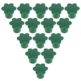 Homoyoyo 12 Stück Teiliges Bambuspfosten Schutzkappen Wetterfeste Zaunpfosten Schutzhüllen mit UV Schutz Natürliche Bambusstab Abdeckungen für Garten Pflanzen und Dekorative Gartenzäune