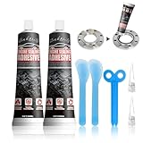 Dichtmasse Motor,Engine Sealant, Motordichtmittel,Zylinderkopfdichtung Dichtmittel Motordichtmasse Hitzebeständig ölbeständig, Hochtemperatur Kleber ölwanne Dichtmasse Schwarz 50ml 2 Stück