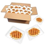 Lebkuchenwelt 210 Stück Flämische Butterwaffeln einzeln verpackt im Karton 1,1kg - Konditor-Qualität mit echter Butter gebacken! Butter Plätzchen Weihnachtsgebäck Shortbread Buttergebäck Butterkekse