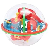 TYCIONG 3D-Labyrinth-Ball-Puzzlespiel, Gehirntrainingsspielzeug für und Erwachsene, mit Stahlkugelbahn-Herausforderung Zur Verbesserung von Gleichgewicht und Konzentration, Tolles
