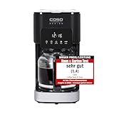 CASO Coffee Taste and Style Kaffeemaschine mit Permanentfilter, 1,5 l, optimale Brühtemperatur 92-96 °C, Tropf-Stopp, optimierter Brühkopf, Edelstahl, 12 Tassen