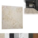 LZQ PVC Bodenbelag Vinylboden Selbstklebend 30×30cm 54 Stück Vinyl Fliesen 5,02m² Bodenfliesen Fliesenaufkleber Rutschfest, Klebefliesen Boden Verschleißfest Wasserfest für Wohnzimmer Küche, Modell E