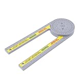 Angoily 2 Stück horizontales Quadrat schmiege winkelmesser Lineal zur Winkelmessung Winkelmesser für die Holzbearbeitung Winkelmesser Lineal Messlineal Gehrungswinkelsucher Plastik