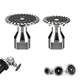 Präzisions-Diamant-Schleifscheibe, Hochdichte Diamantklinge für Winkelschleifer, Trocken-/Nassschnitt mit abnehmbarer Flansch, Granit, Marmor, Keramik, Fliesen(B(40mm+50mm))