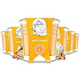 Glade Duft-Kerze im Glas, Anti-Tabac, 6er pack (6 x 129 g)