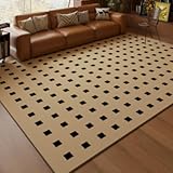 Graphen-Heizteppich, waschbar, weich, Vintage, beheizte Bodenmatten mit einstellbarer Temperatur, geteiltes Design, elektrischer Heizteppich für Spielzimmer, Büro, Esszimmer(H,39.37x59.06in)