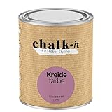 chalk-it Kreidefarbe 750ml (39) Lilac Scent Möbel Farbe Shabby Chic Holzlack Natur Vintage Look Möbellack Erfüllt EN71-3 Sicher Kindermöbel Spielzeuge