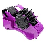 ROMISBABA Halbautomatischer Klebebandabroller 46mm mit Multifunktionalem Tisch Klebebandspender und Integrierter Halterung für Büro und Bastelbedarf