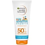 Garnier Kids Sonnenmilch LSF 50+, Sonnencreme Kinder mit sehr hohem Sonnenschutz, Sensitive expert+, Ambre Solaire, 200 ml