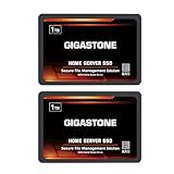 Gigastone Home NAS SSD 1TB (2er-Pack) 24/7 Dauerhaft TLC Hohe Dauerhaltbarkeit Persönlicher Server Cloud Datenspeicher RAID 3D NAND 2,5 Zoll SATA III Interne Solid State Festplatten