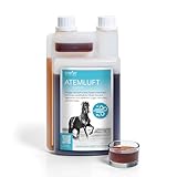 STRÖH ATEMLUFT (1l) • Hustensaft Pferd • Hustenmittel für Pferde • Husten-Sirup zur Beruhigung der Atemwege bei Pferden • Husten Liquid