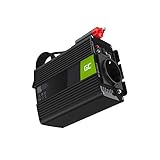 Green Cell® 150W/300W 12V auf 230V Sine Wave Volt kfz Spannungswandler Wechselrichter Power Solar Inverter DC AC Umwandler Stromwandler Wohnwagen Auto Modifizierte Sinus Zigarettenanzünder Steckdose