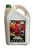Biomonic Pferdemist - 100% Natürliches Zertifiziertes Produkt - Universeller Dünger für Grünpflanzen, Blühpflanzen, Obst, Gemüse, in der Landwirtschaft - Dünger für Gemüse 5l